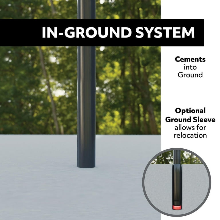 Lifetime 54 in. Polycarbonate Adjustable InGround Basketball Hoop