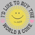 thumbnail image 2 of Women's Coca Cola Unity Sunshine Logo  Graphic Tee Athletic Heather Large, 2 of 4