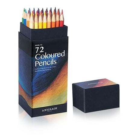 Dengmore Erasable 72 Colored Pencils Set | Quality Soft Core Colored s For Adult Artists Professionals And Colorists | Protected And Organized In Presentation Box