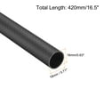 thumbnail image 2 of Uxcell 1Pcs Carbon Fiber Tubes 16 x 18 x 420mm Matte Surface Rod 3K Roll Wrapped Round Tubing for RC Airplane, 2 of 4
