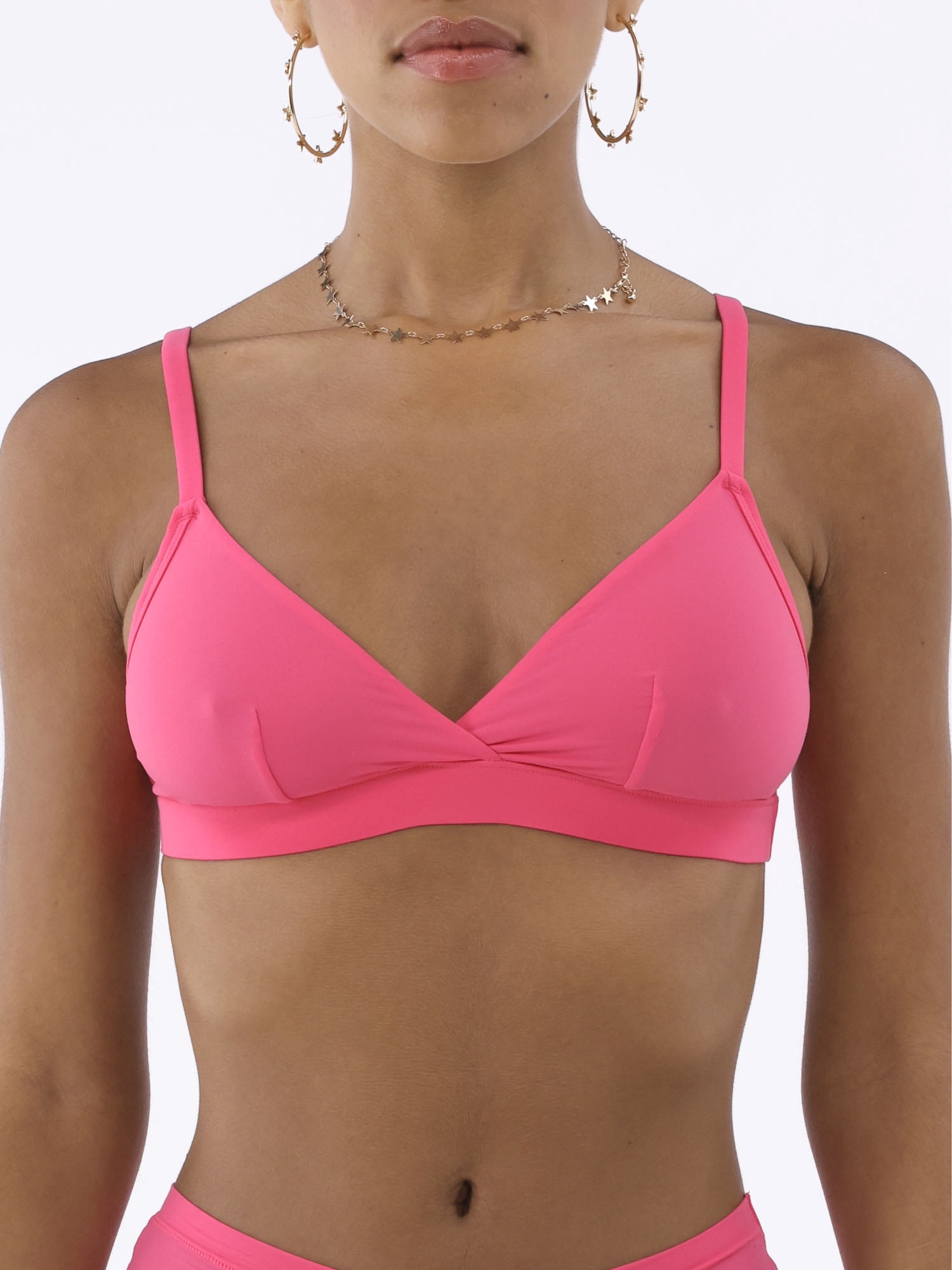 No Boundaries Women's Fit Stretch Triangle Bralette, Sizes XS-3XL