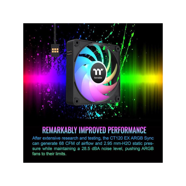 Thermaltake CT120 EX ARGB Sync PC Cooling Fan (3-Fan Pack