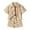 1-Khaki459, variant on Byoo Toddler Boy Solid Color Outfit Set Textured Short Sleeve Collared Button Down Shirt Shorts Soft Tracksuit Leisure Sweatsuit Sets