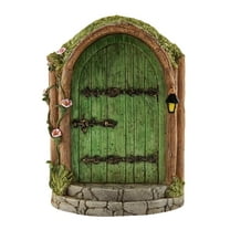 NSESSHome Garden Fairy Door Decoration, Miniature Fairy Doors Mini Fairy Garden Decor Yard Art Sculpture for Trees Fairies Door Wall Hanging Ornaments