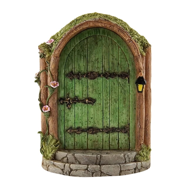 3D Diy Garden Tree Doors Miniature Door Decoration Tale Gift for Kids