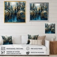 thumbnail image 4 of Designart "Gold And Blue Urban Elegance II" City Art Deco Canvas Print, 4 of 5