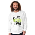 thumbnail image 5 of Play Time Video Game Gaming Nerd Men's Crewneck Sweatshirt Brisco Brands M, 5 of 6