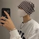 thumbnail image 5 of Gorro holgado de algodón orgánico - Gorro de quimioterapia para mujer Gorro hipster japonés para hombre - Gorro holgado para dormir, 5 of 5