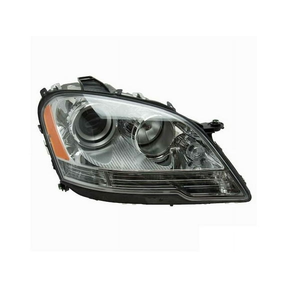 Right Passenger Side Headlight Assembly - Compatible with 2007 - 2011 Mercedes-Benz ML350 without Grand Edition Package (From 09/28/2007 Up To 08/26/2010) 2008 2009
