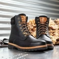 thumbnail image 4 of Panama Jack 03 C27 Mens Boots Black Waterproof Leather Laces Hiking Ankle Chukka, 4 of 6