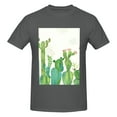 thumbnail image 4 of Bingfone Cartoon Cactus Men'S Loose Fit Short-Sleeve Pocket T-Shirt, 4 of 7
