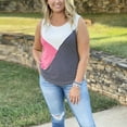 thumbnail image 3 of Gibobby Camisas de mujer Camisa superior suelta con estilo diario(Multicolor,XG), 3 of 5
