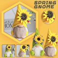thumbnail image 3 of Sunflower Spring Gnome Mantel Display, Farmhouse Tiered Tray Yellow, 3 of 3
