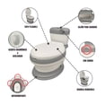 thumbnail image 2 of Baño Entrenador Bacinica The Baby Shop  con sonido, antiderrapante y asiento acojinado Gris, 2 of 8