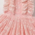 thumbnail image 5 of IBTOM CASTLE Kids Girls Birthday Party Dress Sequins Butterfly Daisy Polka Dots Embroidery Princess Tulle Wedding Pageant Evening Gown 7-8 Years Pink Flower, 5 of 8