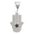 thumbnail image 1 of JOYARIS Dije Mano De Fatima Grande Ojo Zirconias Plata Ley 925 DM-0001397, 1 of 3