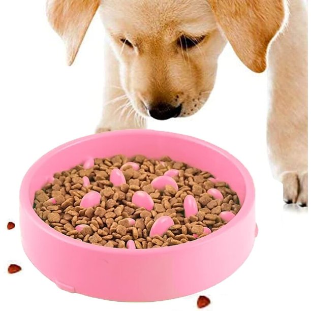 Cuenco de alimentación lenta para perros, diseño antideslizante de alimentación lenta, divertido cuenco interactivo para gatos y perros, promueve una alimentación saludable y una digestión lenta