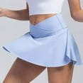 thumbnail image 5 of Riforla Womens Tennis Skirt with Pockets Shorts High Waisted Athletic Skorts Skirts for Running Workout Womens Skirts Light Blue XL, 5 of 8