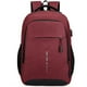 thumbnail image 1 of Mochila de viaje para portátil, mochila para portátil con puerto de carga USB, color rojo, 1 of 5
