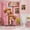 Pink, variant on Funny Highland Cow Shower Curtain, Are You Pooping Bathroom Decor, Blue Rustic Wooden Door Bath Curtain for Bathroom, Waterproof Washable Fabric Shower Curtain Set with Hooks,72X72in
