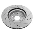 thumbnail image 7 of Detroit Axle - 2 Front Brake Rotors for 2019 2020 2021 2022 2023 2024 2025 Acura RDX, Drilled Slotted Disc Brake Rotors Replacement: 12.40" inch Front Rotors, 7 of 7