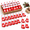 Red-Stylish, variant on Red Stylish 7 Inch Small Christmas Stockings Bulk Pack of 50