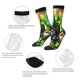 thumbnail image 4 of Lukts St. Patrick's Day USA Flag Pattern Womens Crew Soft Moisture-wicking Socks,Moisture Control Crew Socks,Mid Calf Socks, 4 of 6