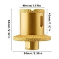 thumbnail image 3 of Tool Series Threaded Sink Hole Cutter Diamond Hole Saw New Hole Saw For Tiles Ceramic Glass Porcelain Adapter For Angle Grinders & Drills, 3 of 8