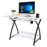 Ktaxon Folding Sewing Table Computer Desk with Adjustable Platform Folding Large White