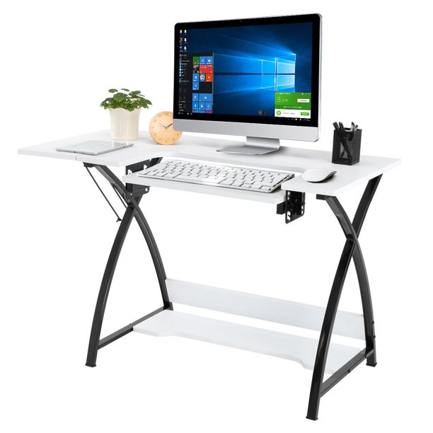 Ktaxon Folding Sewing Table Computer Desk with Adjustable Platform