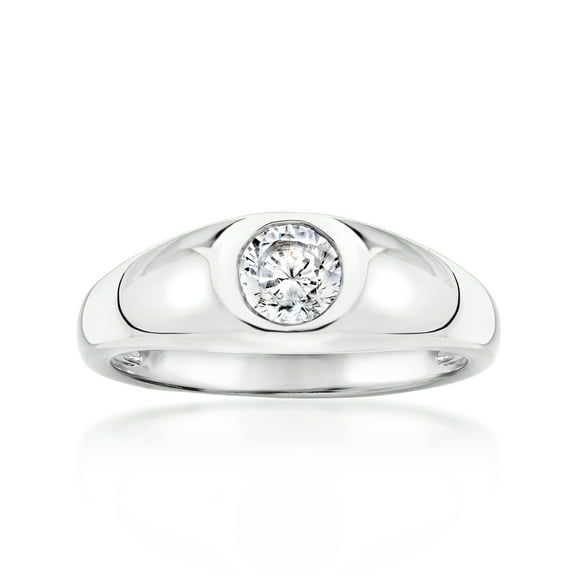 Ross-Simons 0.40 Carat CZ Ring in Sterling Silver, Women's, Adult