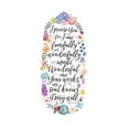 thumbnail image 4 of Gango Home Decor Lovely Watercolor-Style Bible Verse Jeremiah 29:11 & Psalm 139:14 Floral Set; Two 12x36in Hand-Stretched Canvases, 4 of 6