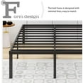 thumbnail image 3 of Alazyhome14 inch Metal Platform Frame with Heavy Duty Steel Slat Support, Standard Bed, 3 of 6