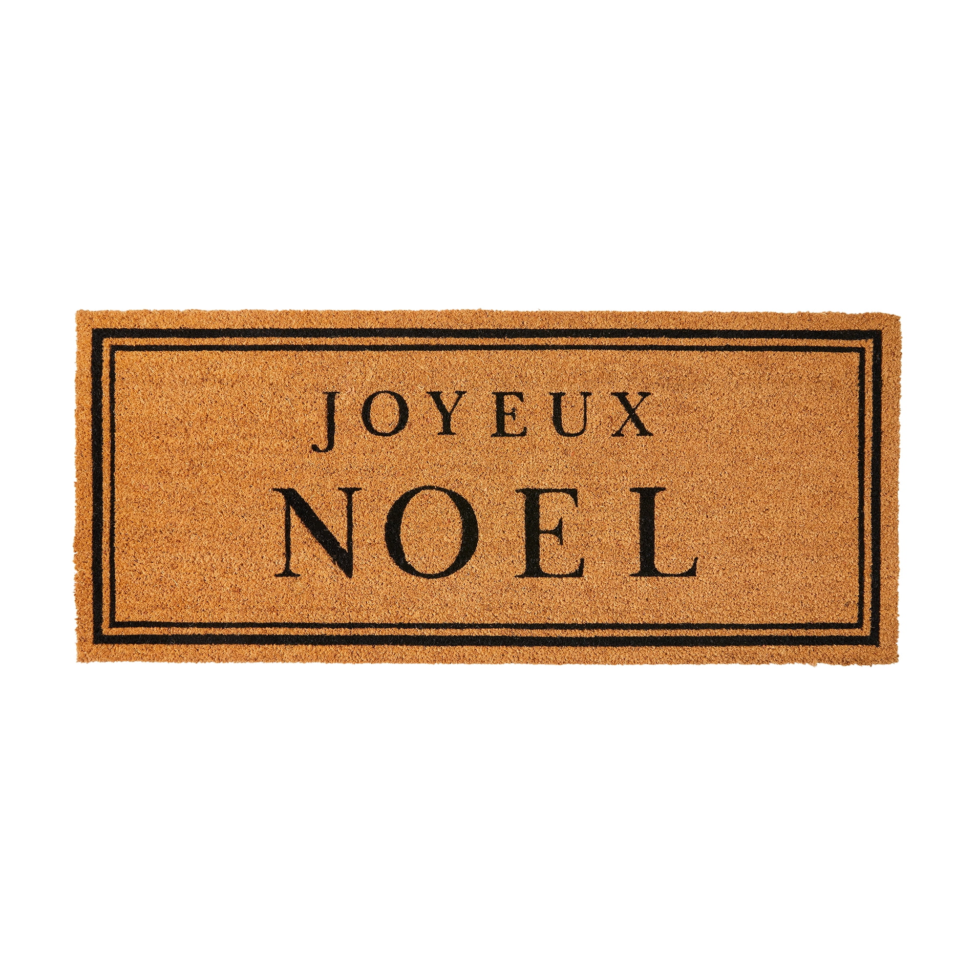 Tapis d’entrée en fibre de coco « JOYEUX NOEL » Fraîche