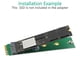 thumbnail image 5 of M.2 NGFF A/E to Key-M SSD Adapter Converter M.2 A+E to M2 NVME SSD Riser Board Support 2230 2242 2260 2280 M2 SSD, 5 of 5