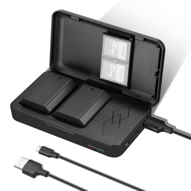 Set de cargador de batería de repuesto Neewer NP-FZ100 2280mAh x2