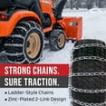 thumbnail image 5 of The ROP Shop Pair of 2 Link Tire Chains 18x6.5x8 for Sears Craftsman Lawn Mower, Snow Blower, 5 of 8