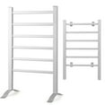 thumbnail image 4 of Electric Heated Towel Rack for Bathroom, Wall Mounted Towel Warmer, 6 Stainless Steel Bars Drying Rack, 4 of 8