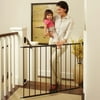 North States Easy Swing and Lock Safety Gate, Matte Brown 4950