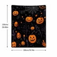 thumbnail image 3 of StlyGar Halloween Throw Blanket Ultra Soft Plush Fleece with Spooky Pumpkins Cozy Lightweight Flannel Throw for Sofa Bed Couch Halloween Decor, 3 of 6