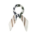thumbnail image 1 of INSPIRAR CHIC 70cm Pañuelos Cuadrados con Estampado de Rayas para el Cuello y la Cabeza, Bandana para Damas Verde, 1 of 5