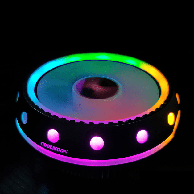 Aluminum CPU Air Cooling Heatsink with RGB LED Fan for Intel and AMD Socket Colorful LGA 115X/AM4 Compatible CONISY CPU Cooler 