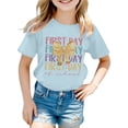 thumbnail image 1 of Kureaily Stylish Girls Tops For Everyday Wear Loose Fit Tees & Shirts For Ages 3 16 Perfect For Spring And Summer Easy To Clean Great For, 1 of 4