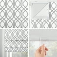 thumbnail image 3 of Sun Zero Detour Modern Trellis 100% Blackout Cordless Roman Shade, 27"x64", White, 3 of 6
