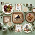thumbnail image 5 of 96Pcs Woodland Baby Shower Party Decorations，Safari Jungle Animal Birthday Party Plates Napkins Cups Disposable Tableware Paper For Adults Kids Baby Shower Serves 24, 5 of 6