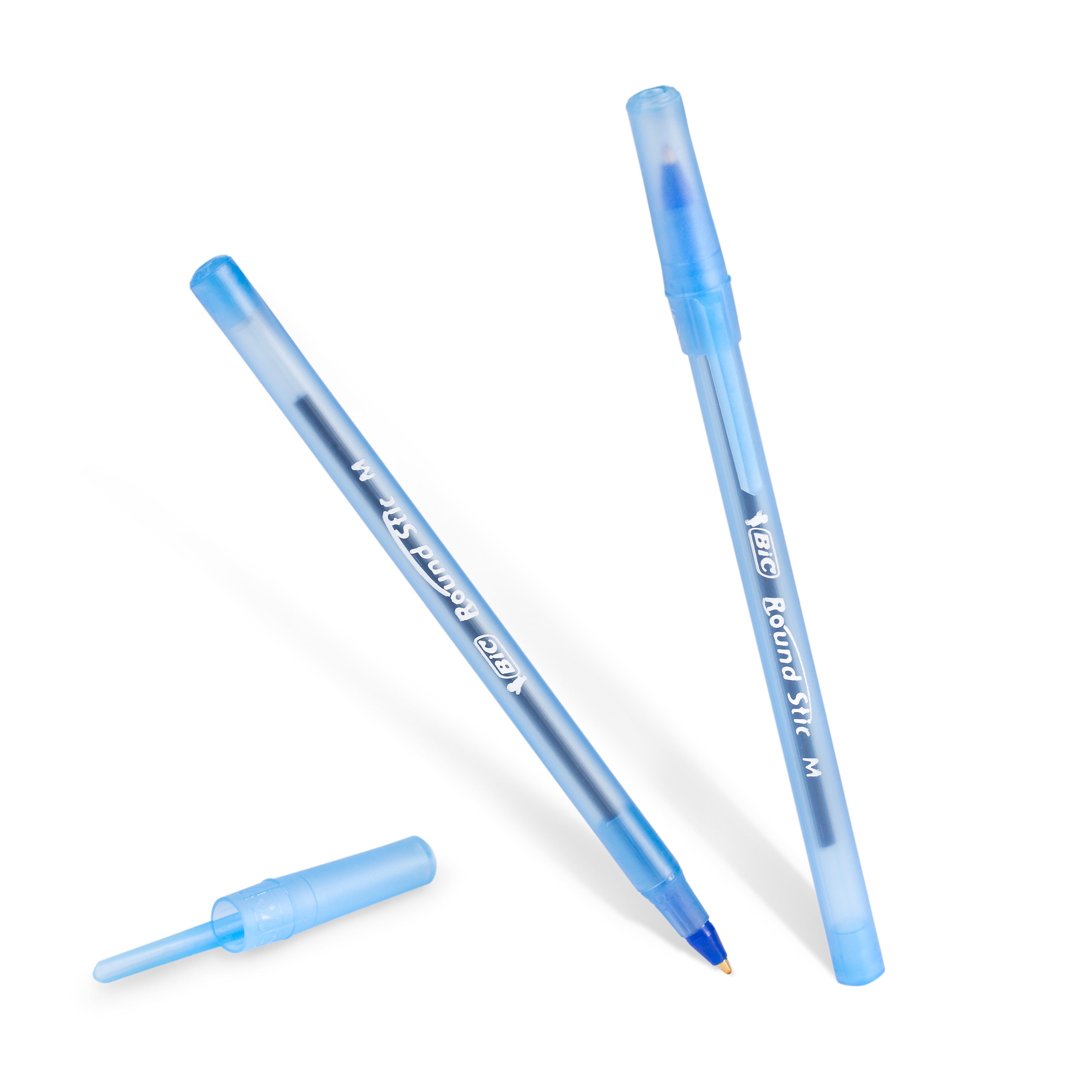 60-Count Blue 1.0mm Medium Point BIC Round Stic Xtra Life Ballpoint Pen