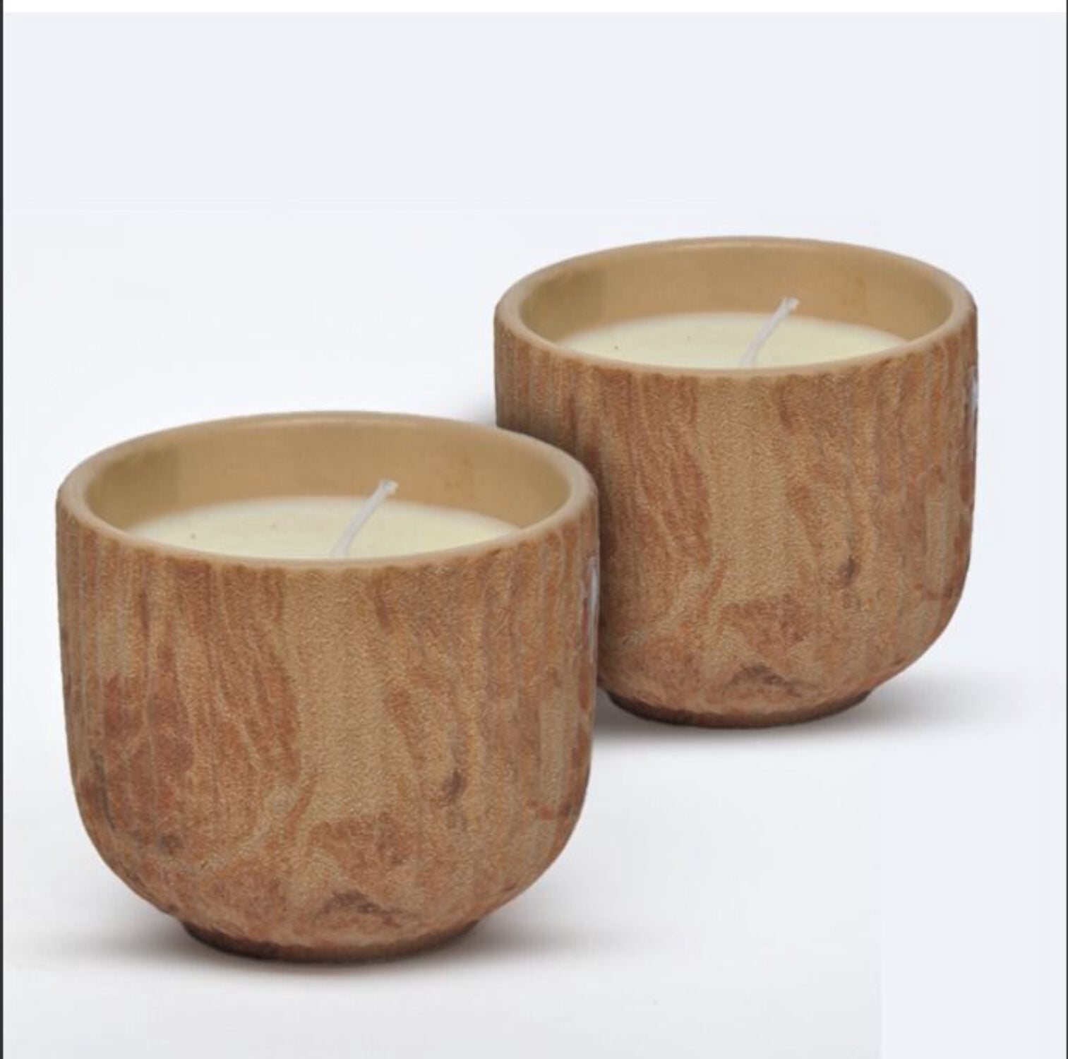 Aria Home Ceramic Candleware 8oz Floral Scented Jar Candles with 4h Burn Time, Set of 2