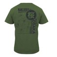 thumbnail image 2 of Playera George para Hombre, de Algodón Oversize Diseño Flores Cerezo Verde Militar Talla CH, 2 of 4