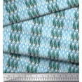 thumbnail image 2 of Soimoi Blue Cotton Cambric Fabric Triumph Tulips Floral Print Printed Craft Fabric By the Yard 42 Inch Wide, 2 of 3