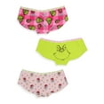 thumbnail image 7 of Dr Seuss The Grinch Women's 3-Pack Allover Character Designs Underwear Panties Pink Buffalo Boyshorts, 7 of 7